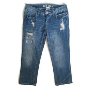 Hydraulic Womens Jeans Capris Embroidered Size 5/6